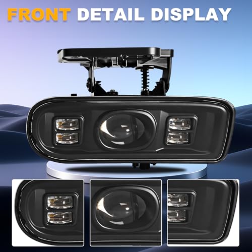 Shocklight LED Fog Lights Assembly Fit For 2000 2001 2002 2003 2004 2005 2006 GMC Yukon Pickup Truck / 1999 2000 2001 2002 GMC Sierra Fog Lamps LED2 by Shocklight - Used condition - Image 3