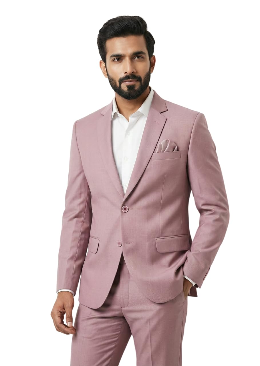 Triangle | Men's Modern Slim-Fit Two-Piece Suit Neated Fabric