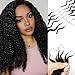 Feather Crochet Hair Extensions Pre Looped Crochet Human Hair Curly For Black Women Pre Separated Knotless Deep Wave 18inch 120g