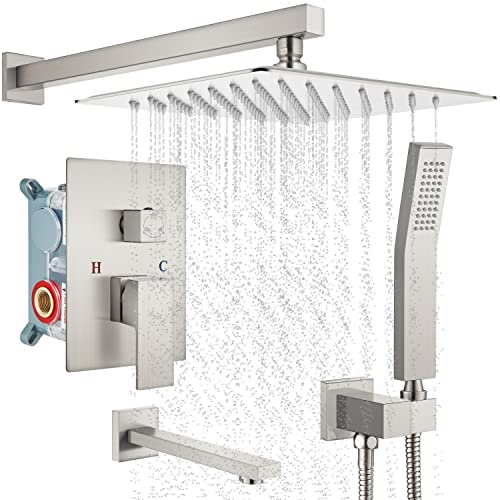 Système de douche mural noir mat LWX anti-calcaire pour rénover une douche entartrée