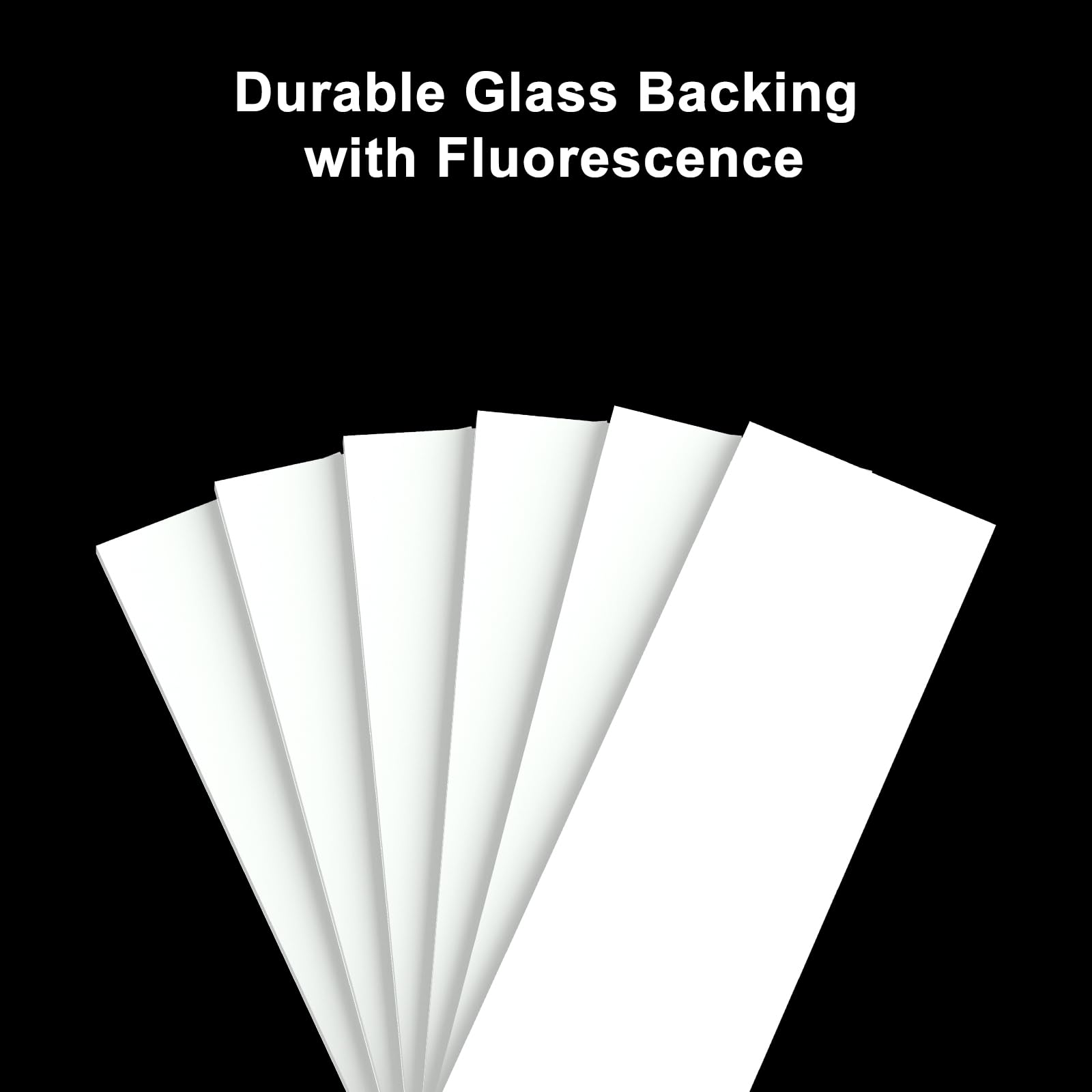 stonylab Kieselgel GF254 HPTLC Platte, 25x75 mm, 0.25 mm Dicke, Glasgestützte Laborfolie mit Fluoreszierendem Indikator für UV 254 nm, TLC Chromatographie, 80er Pack