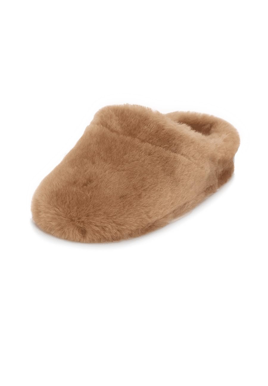 VITAFORM Lammfell Hausschuhe Damen - Warme Pantoffeln Damen - Hüttenschuhe Damen für den Winter