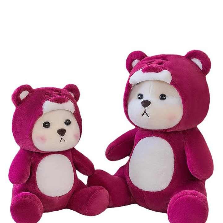 Image of Hoodie Teddy Bear Gift for Baby Girls Hooded Soft Toy Adorable Plush Toys for Kids & Babies Animal Stuffed Toy Safe & Huggable Gifts for Toddlers Boys & Girls 30 CM