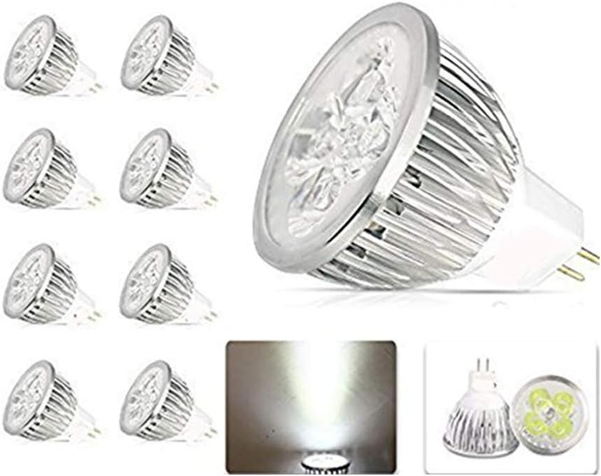 4W LED MR16 Bulbs 12V 4W LED Spotlight Bulb for Landscape Track Light, MR16 GU5.3 Base,12 Volt,4W(35W Equivalent Halogen Replacement),Cool White 6000K,8 Pack
