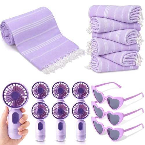 ZeahVeyora 18 Pcs Summer Sets Includes Mini Personal Handheld Fan