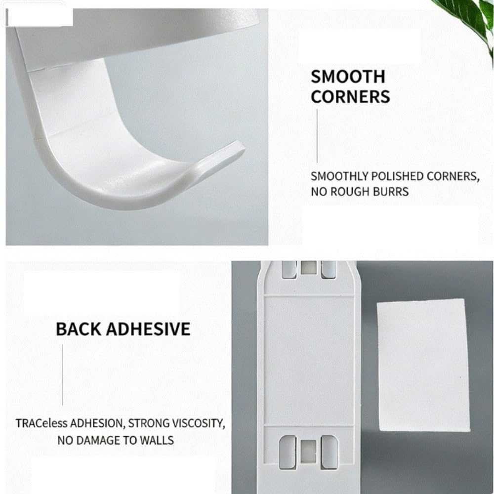 Portacepillos de Dientes para Familia Soporte For Cepillo De Dientes, Almacenamiento For Baño, Diseño Montado En La Pared, No Requiere Perforación Cocinas(3pcs)