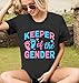Keeper of The Gender Shirts for Women Gender Reveal Tshirt Funny Pregnancy Announcement Tee for Maternity Mom Tops Darkgrey