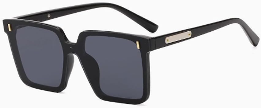 Shades Sunglasses, Aviator Sunglasses with Metal Hinge, Large Sunglasses for Sun Protection Driving and TravelBlack,13 * 13 * 5 cm