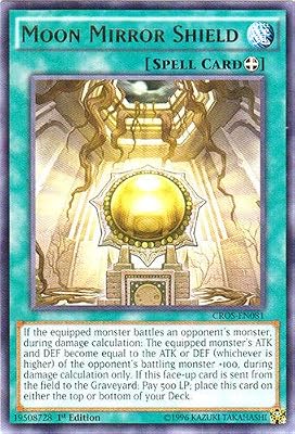 YU-GI-OH! - Moon Mirror Shield (CROS-EN081) - Crossed Souls - 1st Edition - Rare
