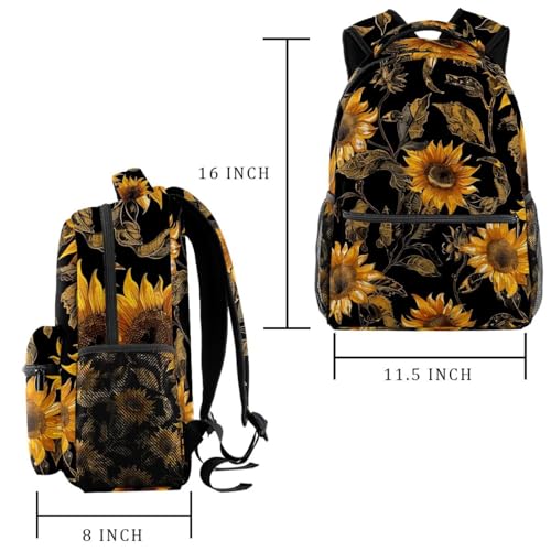 Sac à dos de voyage rétro multicolore taille unique filles garçons - 2