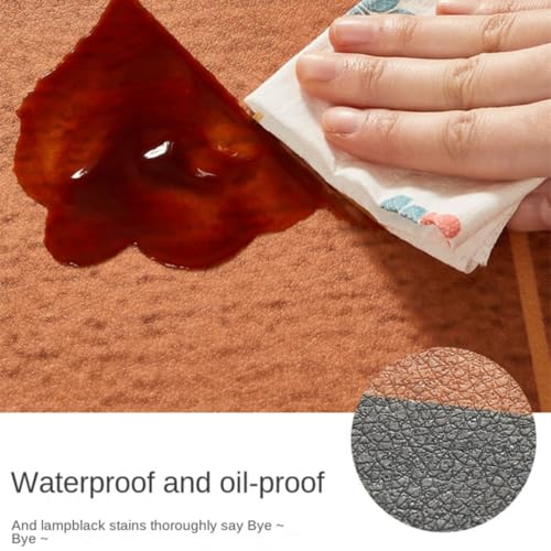 Tapis pour salon facile à nettoyer grand format PVC cuir modèle E