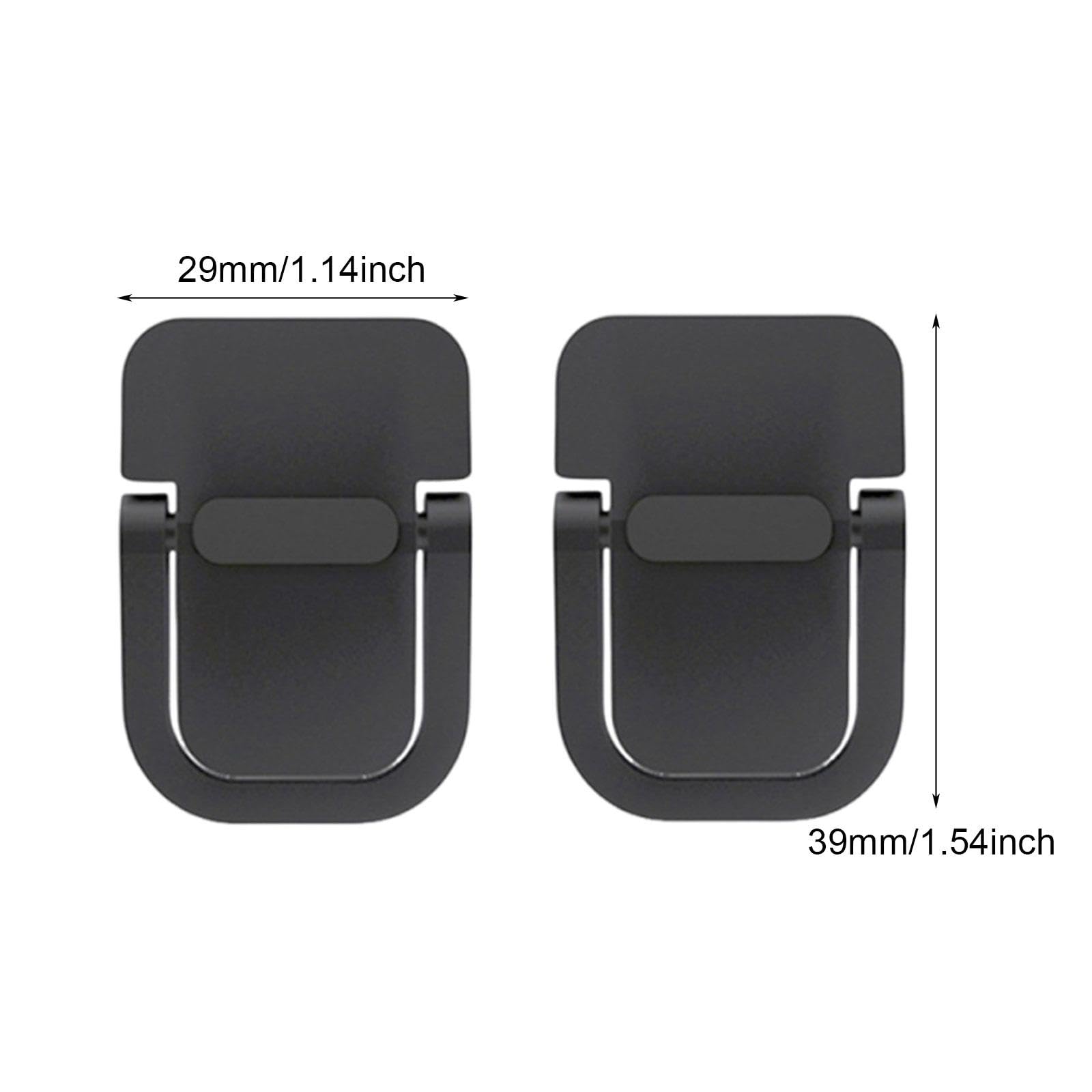 2 soportes de aleación de zinc para laptop, elevador ergonómico portátil para refrigeración y apoyo, patas ajustables para laptop, diseño negro elegante para uso doméstico y oficina