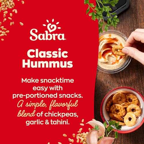 Sabra Snackers Classic Hummus with Pretzels, Individual Hummus Cup for On the Go Snacks, 4.56 Oz - Thumbnail 3