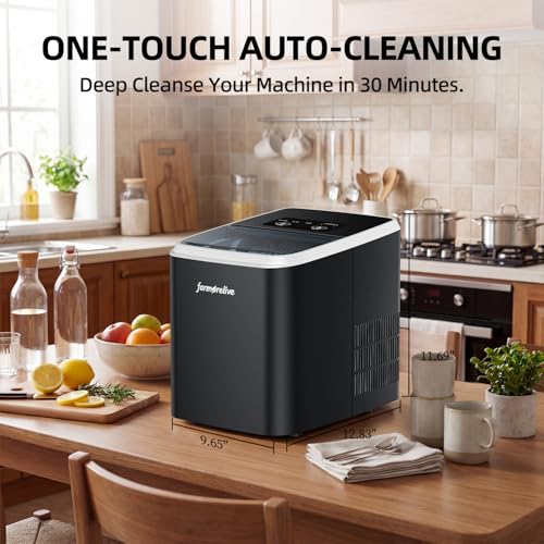 Portable Ice Maker Countertop, Stainless Steel by farmorelive - Used condition - Image 5