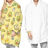 Warm und bequem: Tragbare Decken mit Ärmeln, sehr gut geeignet zum Fernsehen, zum Aufhängen auf dem Sofa / Bett, zum Spielen oder zum Lesen von Büchern, um sich warm und bequem zu halten.