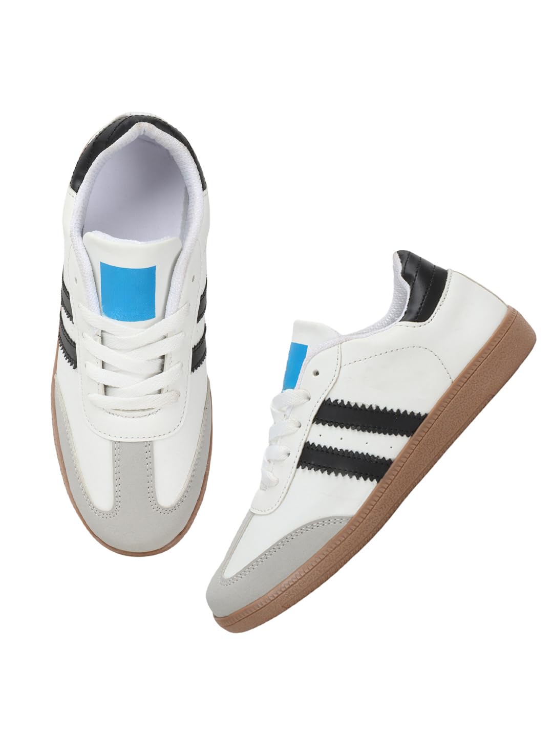 Casual Classic Round Toe Cushioned Comfort Lace up Sneakers for Women & Girls-image-47