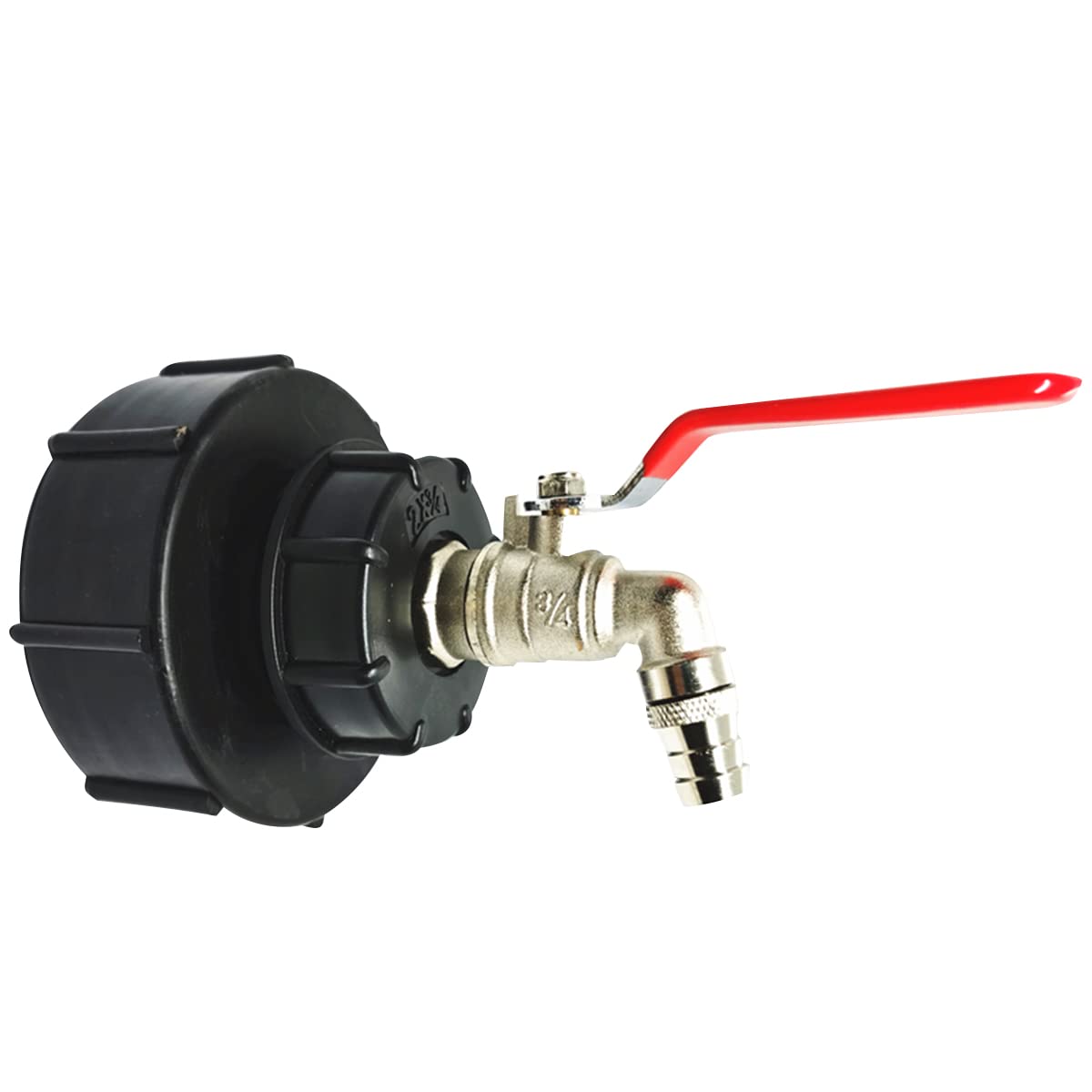 Bouchon réservoir IBC S100x8 avec robinet laiton clipsable