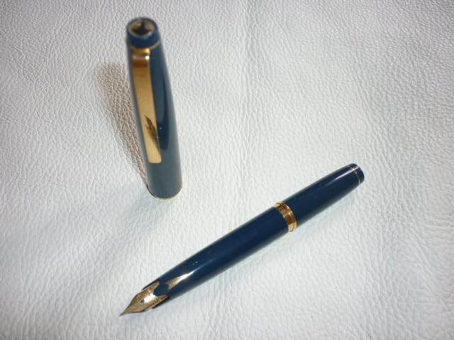 未使用に近1980年代ドイツ製 共箱付◇ゲーハ ステンレス製 ペン先14K