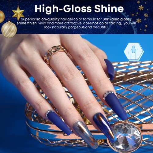 Set de Esmaltes en Gel Azules Modelones 6 Piezas miniatura 5
