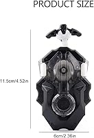 Vista 5 de Lanzador y agarre, Battling Tops Burst B-184 Custom Bey Launcher LR Left Right Spin DB Layer System (juego negro)