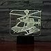 Produktbild Bell OH Kiowa Warcraft Flugzeug Modell Fighter Warplane Nachttisch Nachtlicht 3D LED USB Tischlampe Kinder Geburtstagsgeschenk Nachtzimmer Dekoration