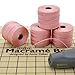 The Beadsmith S-Lon Bead Cord – .5 mm Twisted Nylon Cord for Stringing, 4 Spools, Rose Color, TEX210, 77 Yards per Spool