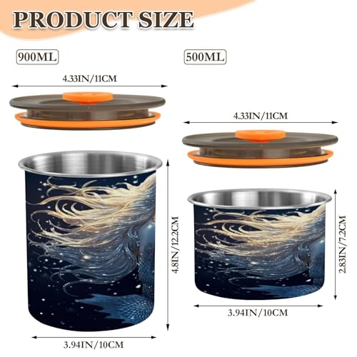 Lata hermética de acero inoxidable Blueangle 30oz miniatura 2