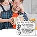 Stepped Up Dad Gifts From Daughter Son, Stepped Up Dad Wallet Card Insert, Thank You Gifts for Stepped Up Dad Father's Day Birthday Christmas, Stepped Up Dad Appreciation Gift Engraved Wallet Card