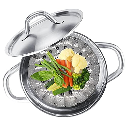 Portible Stainless Steel Steamer Instant Pot Accessories for Food and Vegetable, Premium Expandable Steam Basket to Fit Various. 3