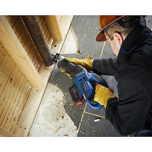 Bosch Gsa18V-125K14A 18V Ec Brushless 1.25 In. Stroke Multi-Grip Reciprocating Saw Kit With (1) Core18V 8.0 Ah Performance Battery #TOP6