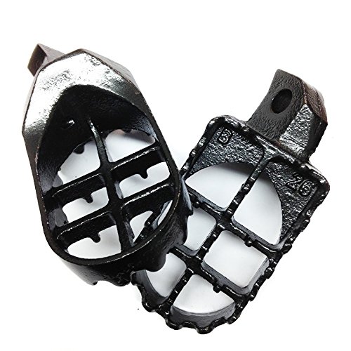 Httmt Mt216-026- Gunmetal Black Motocross Mx Foot Pegs Compatible With Kawasaki Kdx200 Kdx220R Kdx250 Kx125 Kx250 Kx500 #TOP2