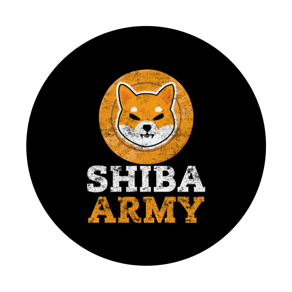 Amazon.com: Shiba Army Shiba Inu Coin Shib Distressed Shibacoin PopSockets  Swappable PopGrip : Cell Phones & Accessories