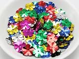1100 Pezzi 14 mm Coppa Fiore Paillettes sciolte Paillettes Cucito Colore Misto Oro Argento-1100 Pezzi 14 mm Coppa Fiore