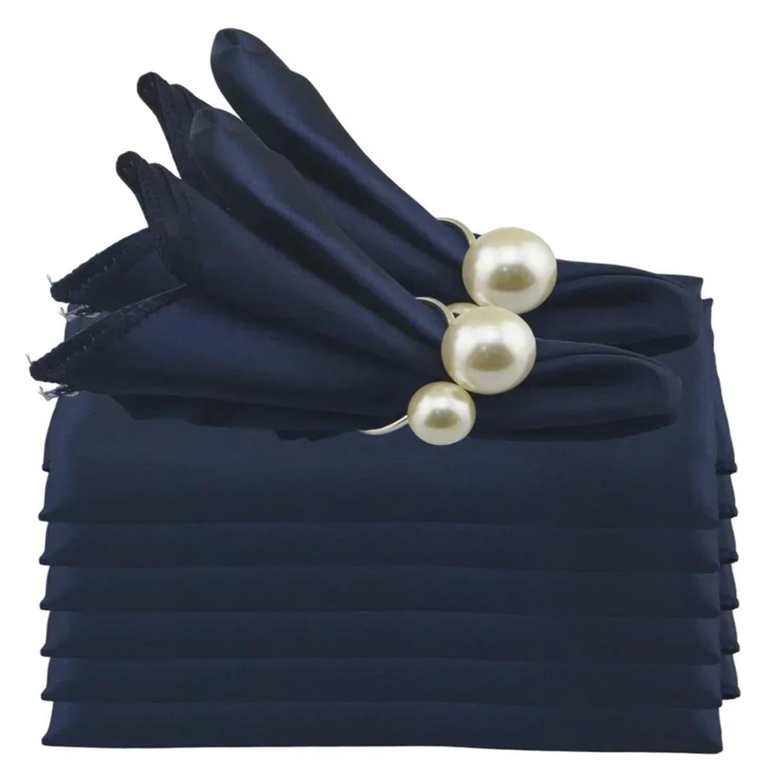 Cotton Table Napkins, Satin Table Napkins 24 Pcs 19x19 Inches Multicolor(Color9)