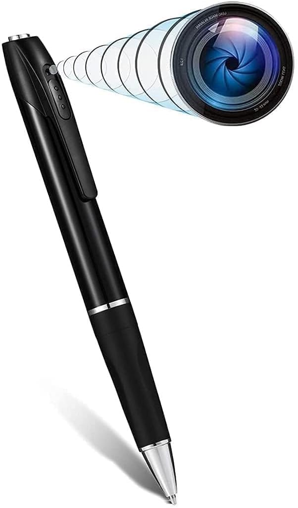 DDLC Full HD Pen Camera 1080P Video Audio Recording Indoor Outdoor Pen Life Portable Pocket Security Camera for Home Office Mettings Surveillance (Pen Camera)