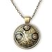 The Doctor. Timelord Glass Cabochon Pendant Necklace