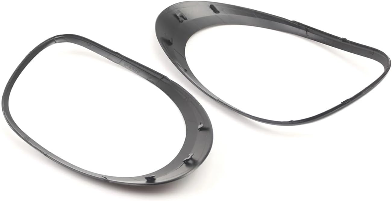 Left & Right Rear Tail Light Bezel Trim Ring Compatible With Fiat 500L 2014 2015 2016 2017 2018 2019 2020 Accessories 68235995AA 68235996AA(Black)