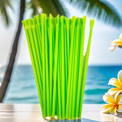 100 pitillos desechables para smoothie 26 cm miniatura 3