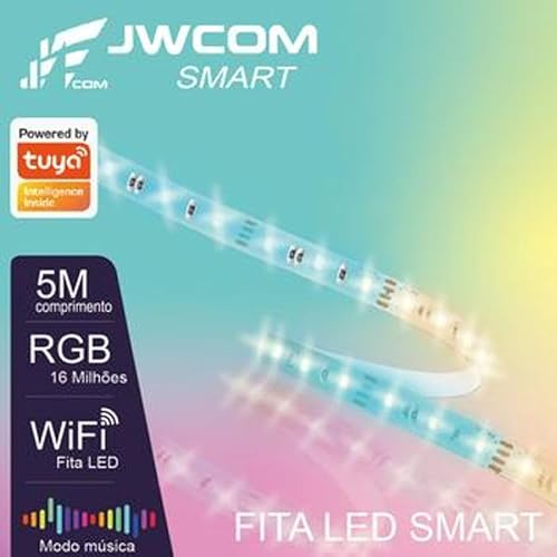 Kit Fita De Led Colorida Inteligente Wifi 5m Alexa Google