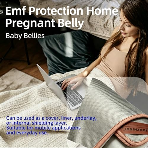 SOUZHIHUI Faraday Abschirmtuch – 5G/WLAN/RF/GPS/Bluetooth Signal Shielding Fabric | EMF/EMP Schutz für Elektronik & PC-Tower | Datenschutz & Geräteabschirmung(39\ L × 39\ W)