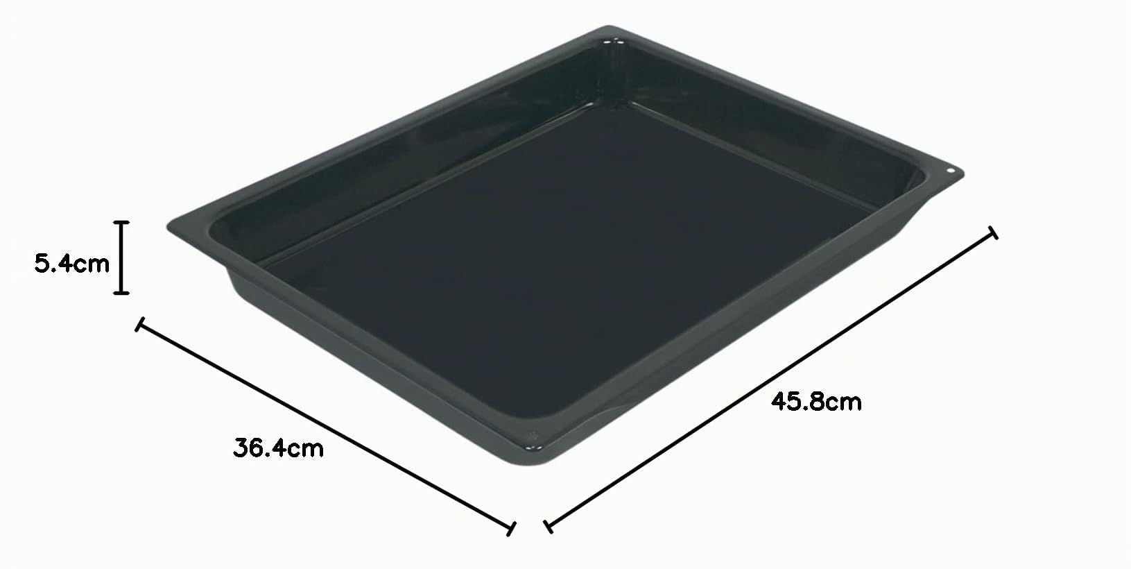 Gorenje 274663 - Teglia da forno smaltata originale, 458 x 364 x 54 mm