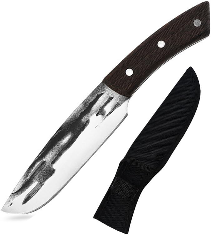 Meat Cleaver,Cleaver Knife Handmade Forged Stainless Steel Kitchen Meat Knives Fish Boning Knife Slaughtering Cleaver Butcher Knives, LAMAJIGA5844