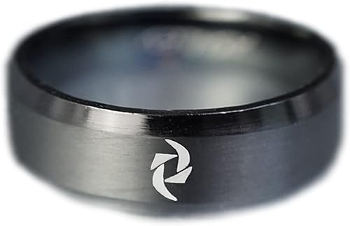 Rock Band Halestorm Ring Black, In Memory of American hard rock, Emblem Amulet Custom Logo Symbol Engraved