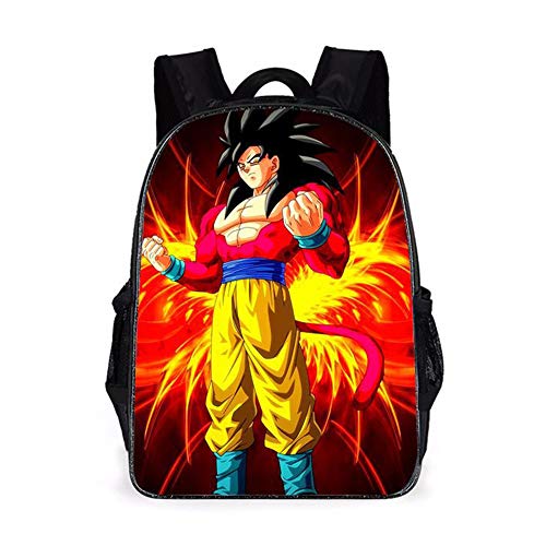 REYOK Mochilas Mochila escolar para niños Mochila escolar Goku Mochila escolar de dibujos animados...