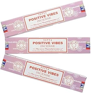 Satya Nag Champa Positive Vibes Incense Sticks - 3 Packs