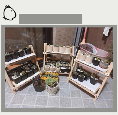 Bamboo Plant Stand for Indoor Succulents and Flowers