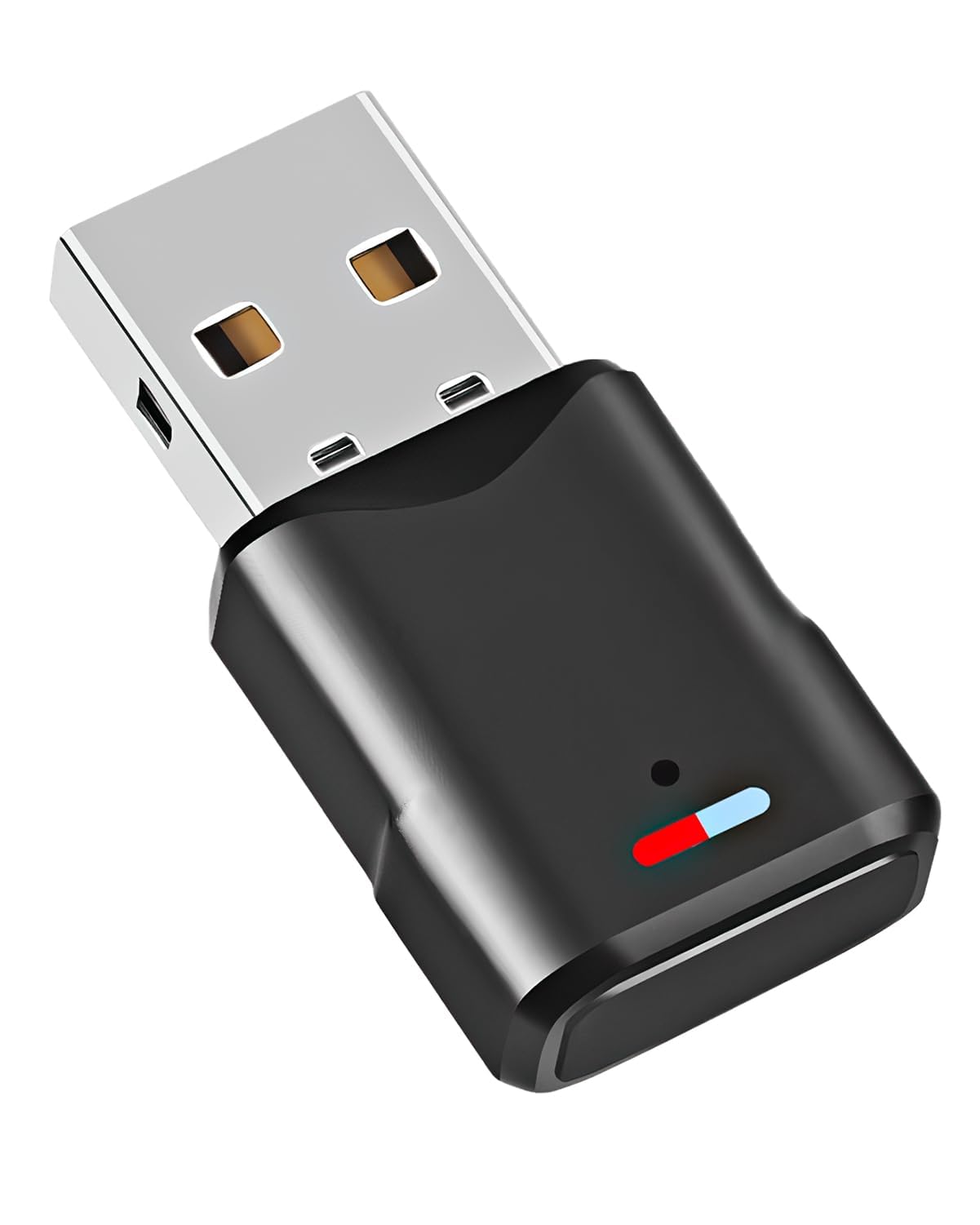 USB Bluetooth 5.3 Adaptador para PS5/PS4/PC/Switch, 3 Mbit/S Baja Latencia Adaptador Bluetooth 5.3 Receptor Transmisor De Audio USB para Macos/Windows/Altavoces/Auriculares, Plug and Play