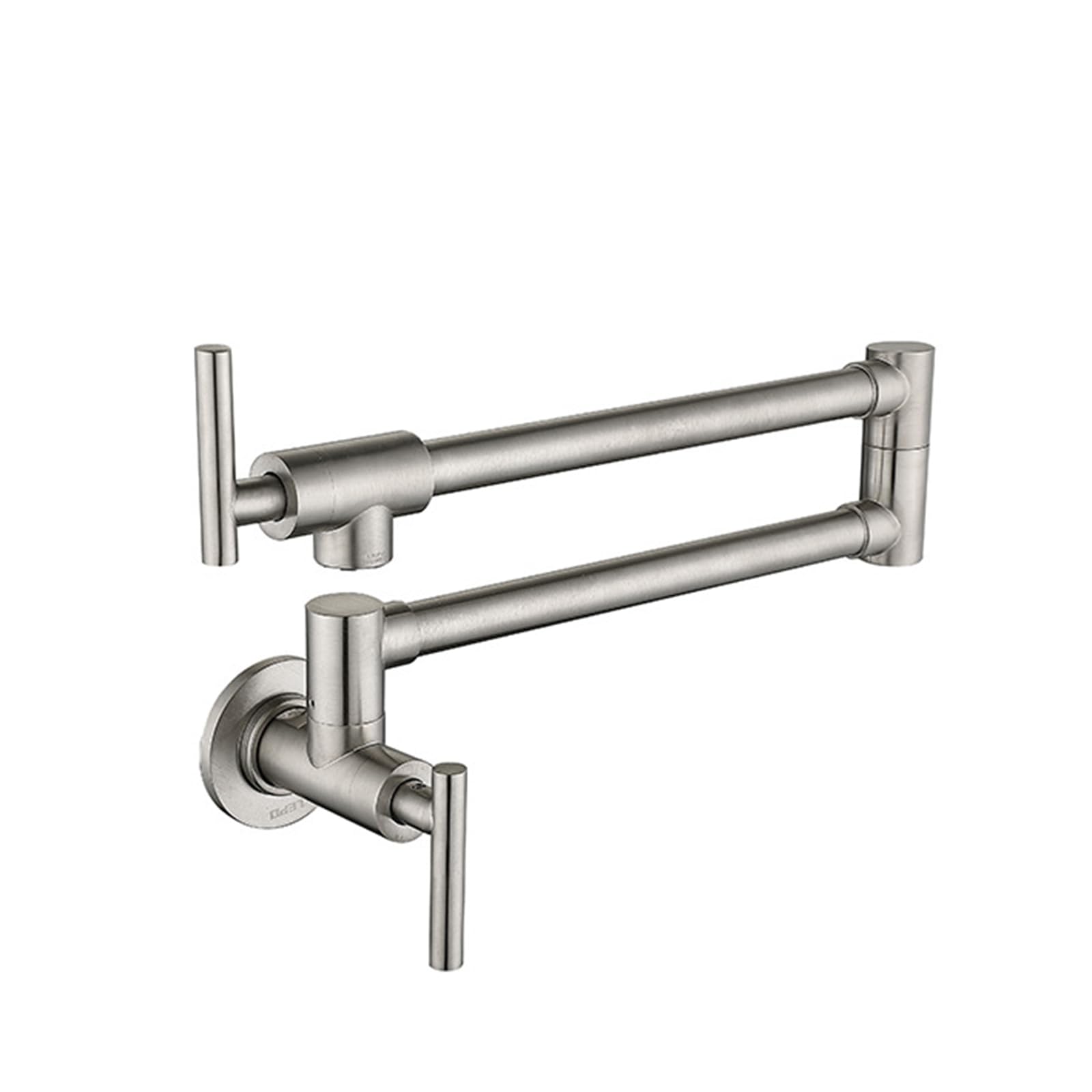 Rubinetto Cucina A Muro Rubinetto Cucina Pieghevole Rubinetto Acqua Fredda Singolo Girevole in Ottone,Spazzolato