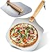 Profesjonalna łopata do pizzy XXL, aluminiowy popychacz do pizzy z drewnianą rączką, kwadratowy popychacz do chleba