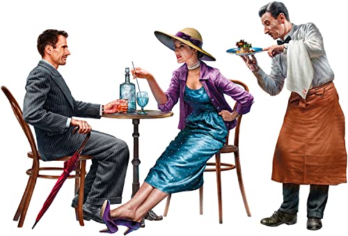 Miniart 1:35 - French Civilians in Cafe 1930-40's, Molded Color, Small